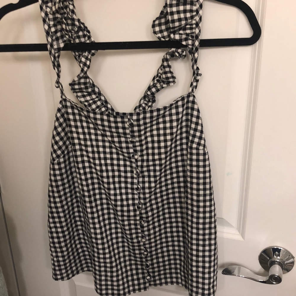 Super cute, Frenchie linen top